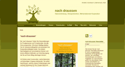 Desktop Screenshot of nach-draussen.de